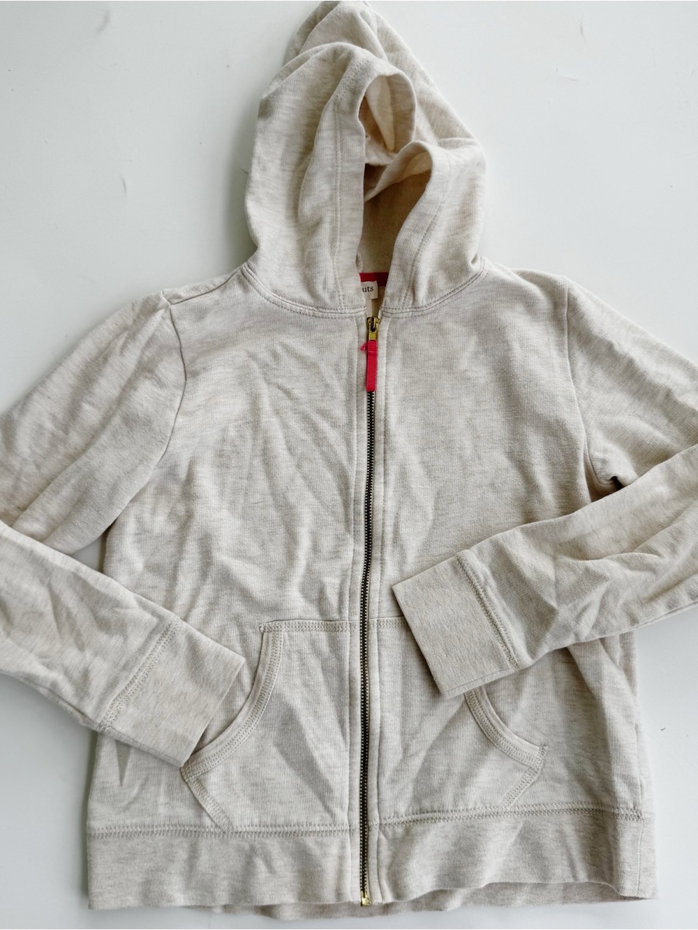 Crewcuts Light Beige Zip Hoodie